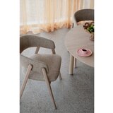 Rowico Bež/v svetli naravni barvi jedilni stol z nasloni za roke iz masivnega hrasta Barnaby – | Shoptok.si