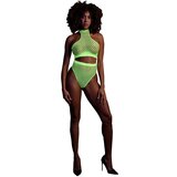 Ouch! Glow in the Dark Turtle Neck and High Waist Slip Neon Green XL-4XL Cene