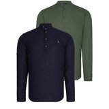 Dewberry DOUBLE SET G783 JUDGE COLLAR SHIRT-NAVY-KHAKI | shoptok.hr