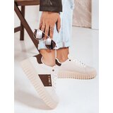 DStreet Sneakersy damskie na platformie beżowe | shoptok.hr