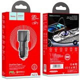 hoco. Auto punjač (NZ3 Clear Way) - 2xUSB Type-C QC 3.0 PD 40W 3A - crni | shoptok.hr