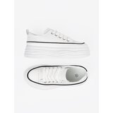 Shelvt Women's white platform sneakers | shoptok.hr