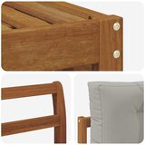  Set vanjskih sofa Prirodna i svijetlo siva 254 x 162,5 x 73 cm | shoptok.hr