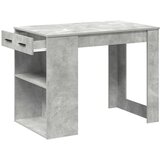  Radni stol s ladicom i policom beton sivi 102x62x77,5 cm | Eponuda.com