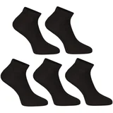 Nedeto 5PACK Socks Low Bamboo Black