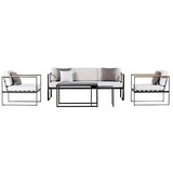 SENSUM Hasseludden Set lounge namještaja (Aluminij, Crne boje) Cijene