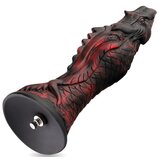 HiSmith HSA154 Evil Fisher Silicone Dildo KlicLok 25,9cm Black-Red Cene