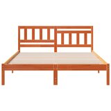  Krevetna konstrukcija s uzglavljem Vosak smeđa 160 x 200 cm | shoptok.hr