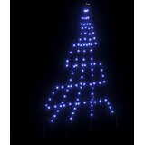  LED Božićno drvce s zemljanim klinovima Plava 182 cm Metal | Eponuda.ba