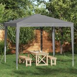 Šator za zabave 250 x 250 x 240 cm Svjetlosiva PE i čelik Cijene