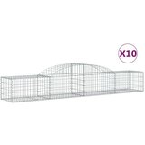  Obokane gabion košare 10 kosi 300x50x40/60 cm pocinkano železo | Shoptok.si