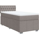 vidaXL Box spring postelja z vzmetnico taupe 100x200 cm blago, (21304642) | Shoptok.si