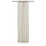 Kave Home Sivo-bež prosojna zavesa 140x260 cm Marza – Cene