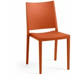 Rojaplast Narančasta plastična vrtna stolica Mosk –