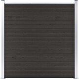 PANEL za ogradu WPC 180 x 186 cm crni | shoptok.hr