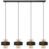  Luster na sajli VOLTA 4xE27/15W/230V crna/rose gold | Eponuda.com