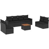  The Living Store Vrtna sedežna garnitura 9-delna z blazinami črn poli ratan - Vrtna Sedežna Garniture, (21452643) | Shoptok.si