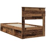  Krevetna konstrukcija Staro drvo 90 x 200 cm Čvrsto borovo drvo | shoptok.hr