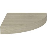 vidaXL Plutajuće kutne police 2 kom boja hrasta 25 x 25 x 3,8 cm MDF | shoptok.hr
