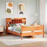 vidaXL Posteljni okvir brez vzmetnice voščeno rjav 160x200 cm borovina | Shoptok.si