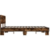  Okvir kreveta boja hrasta 140x190 cm konstruirano drvo i metal | shoptok.hr