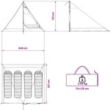 Šator za planinarenje Smeđa i siva 4 osobe - Smeđa i siva 4 osoba | shoptok.hr