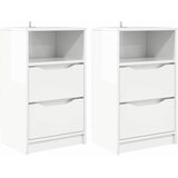  Noćni ormarići 2 pcs Visoki sjaj bijela 40 x 30 x 467 cm | Eponuda.ba