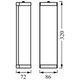 Osram Zidna kupatilska svetiljka BATHROOM CLASSIC 2xE14/12W/230V IP44 | Eponuda.com