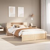 vidaXL Krevet s regalom za knjige bez madraca 140x200 cm od borovine Cijene