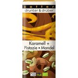 BIO čokolada drunter & drüber - "Karamela + pistacija/mandelj" Cene