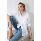 Trendyol Ženska majica s tasseled plavom bojom bijela | ePonuda.com
