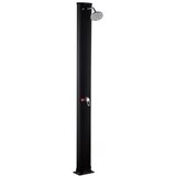 Nero Solarni tuš 40L crni pljosnati elipsa H=214cm
