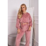 Kesi Velour Hooded Set - Dark Powder Pink | shoptok.hr