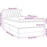 Box spring krevet s madracem ružičasti 90x200 cm baršunasti | shoptok.hr