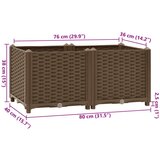 Povišena gredica 80 x 40 x 38 cm od polipropilena | shoptok.hr