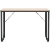  Računalniška miza črna in hrast 110x60x73 cm iverna plošča, (20608809) | Shoptok.si
