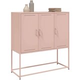 vidaXL Visoka komoda ružičasta 100,5x39x107 cm čelična | shoptok.hr