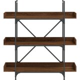  Regal za knjige 3 razine boja hrasta 100 x 33 x 108,5 cm drveni | shoptok.hr