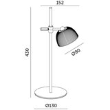  LED prigušiva punjiva stona lampa LED/3,5W/5V 3000/4000/6500K crna | Eponuda.com