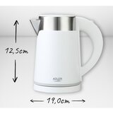 Adler Električni grelnik vode 0,6 L bela barva AD1372W | Shoptok.si