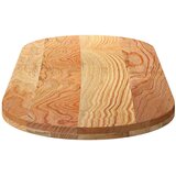 Stolna ploča svjetlosmeđa 140x60x4 cm ovalna masivna hrastovina | shoptok.hr