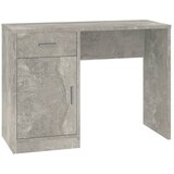 Maison Chic Pisalna miza - pisarniška miza - Računalniška miza s predalom in omarico betonsko siva 100x40x73 cm, (21785177) Cene