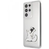 Karl Lagerfeld Klhcs21lcfnrc za samsung galaxy s21 ultra g998 prozorna trda zaščita - choupette fun Cene