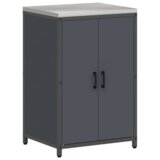 vidaXL Kuhinjski set za shranjevanje 3 pcs Antracitna 180 x 50 x 92 cm | Shoptok.si