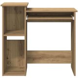 vidaXL Radni stol s policama boja hrasta artisan 84x40x78 cm drveni | shoptok.hr