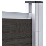 PANEL za ogradu WPC 180 x 186 cm crni | shoptok.hr
