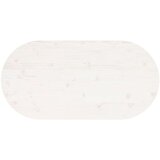  Ploča za stol bijela 110x55x2 5 cm od masivne borovine ovalna | shoptok.hr