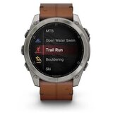 Garmin Fenix 8 3.56 cm (1.4) AMOLED 51 mm Digital 454 x 454 pixels Touchscreen Titanium Wi-Fi GPS (satellite) | shoptok.hr