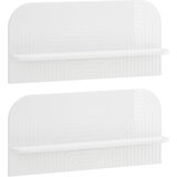  Zidna polica 2 kom. Bijela visokog sjaja 80,5 x 13,5 x 37,5 cm Cijene