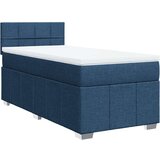 vidaXL Krevet s oprugama i madracem plavi 100 x 200 cm od tkanine | shoptok.hr